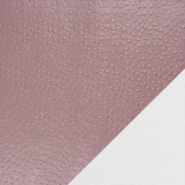 Kunstleder Aurora mit Noppen in metallic altrosa